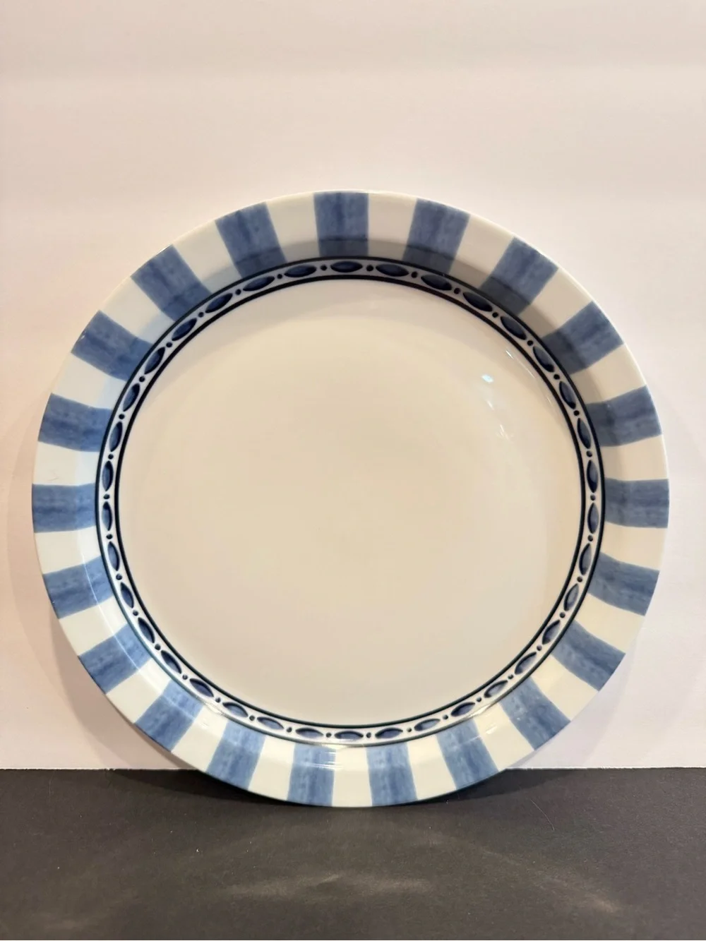 Vintage Dansk Bistro Cafe Parisian Blue Dinner Plates Set of 6 10.25